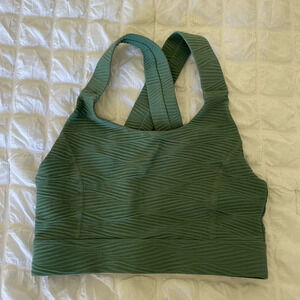 Glyder green sports bra